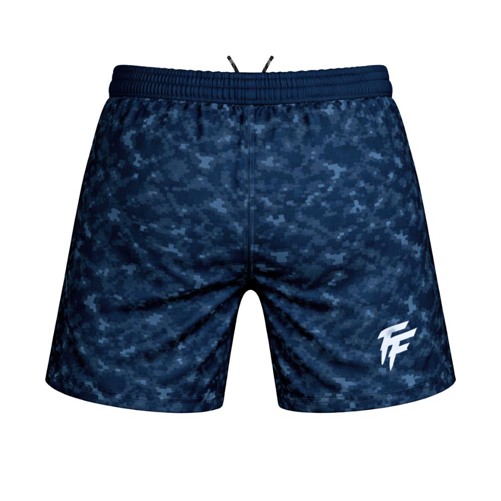 Filthy Few Digi Camo High Cut Shorts - Navy-Filthy Few