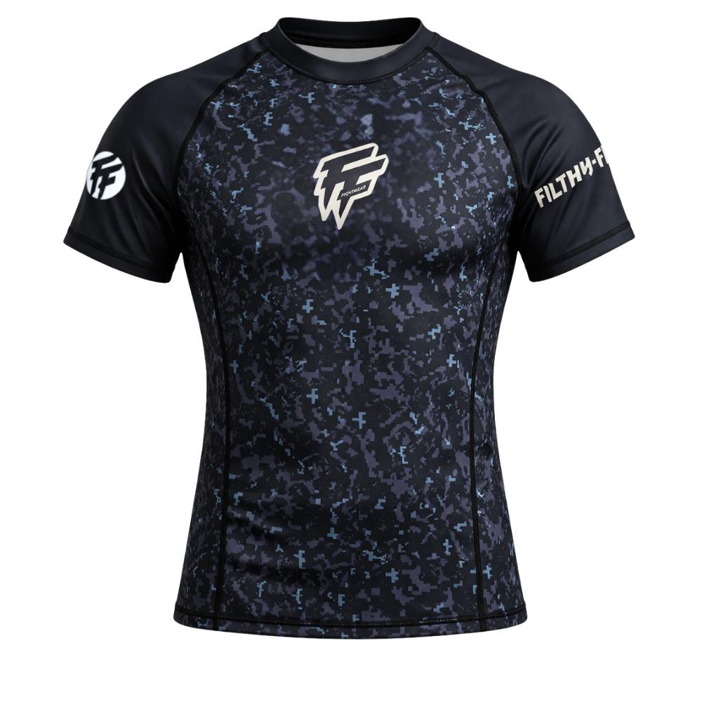 Filthy Few Digi Camo Rash Guard - Navy-Filthy Few