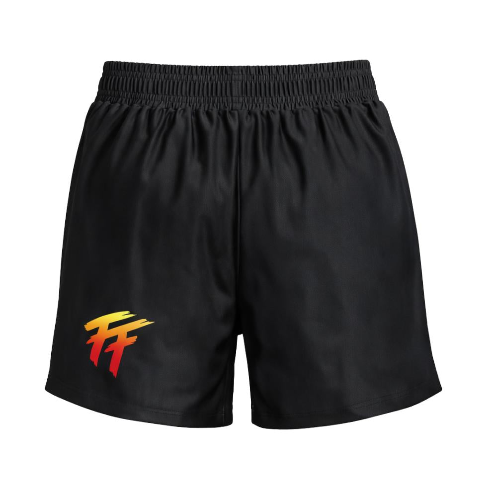 Filthy Few Fight High Cut Shorts - Black-Filthy Few