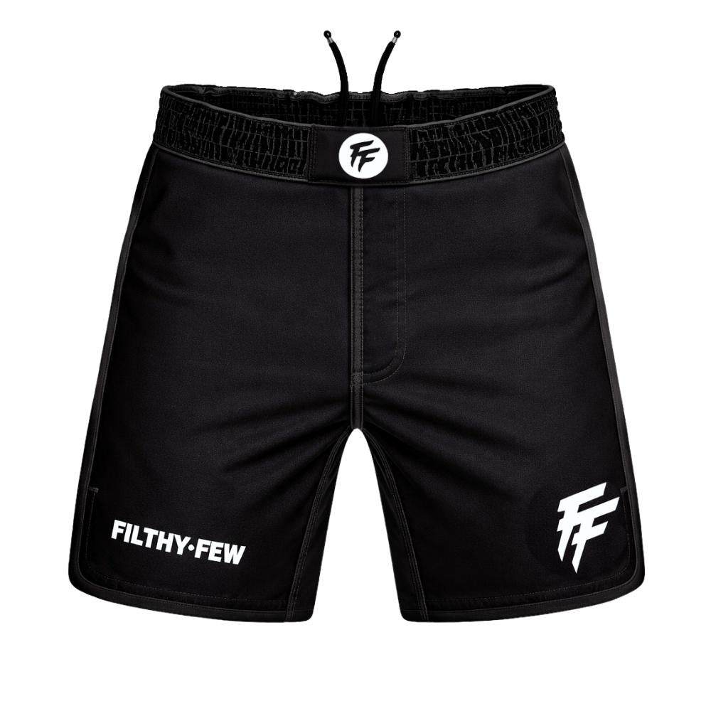 Filthy Few Ghost High Cut Shorts - Black/White-Filthy Few