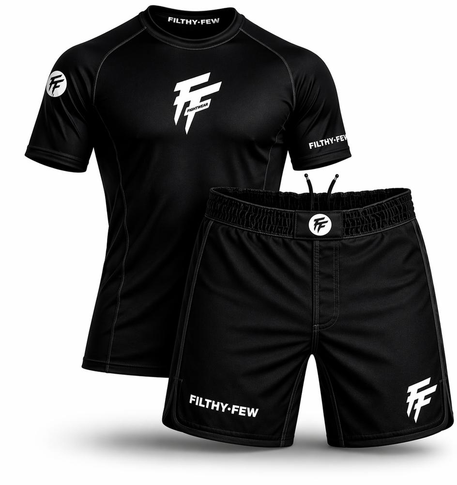 Filthy Few Ghost No Gi Set - Black/White-Fight Equipment UK