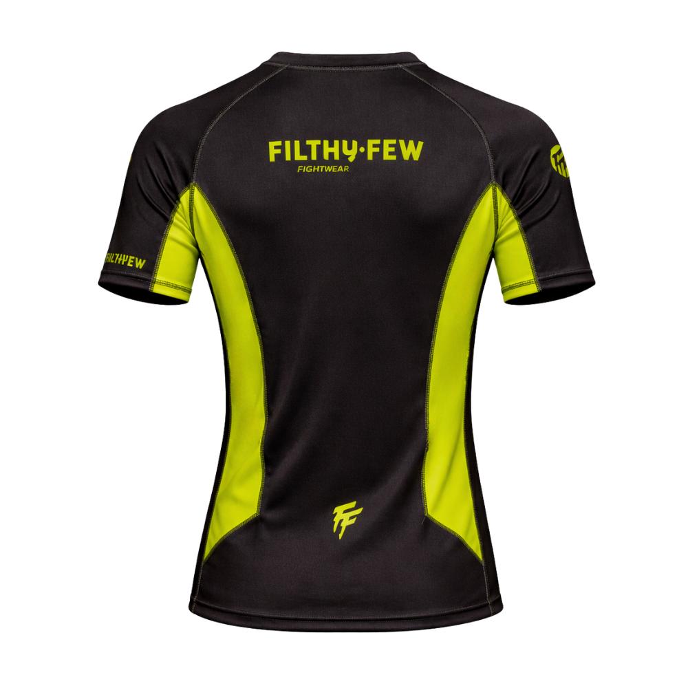 Filthy Few Titan Short Sleeve Rash Guard - Black/Green-Filthy Few