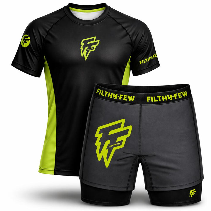 Filthy Few Titan No Gi Set - Black/Green-Fight Equipment UK