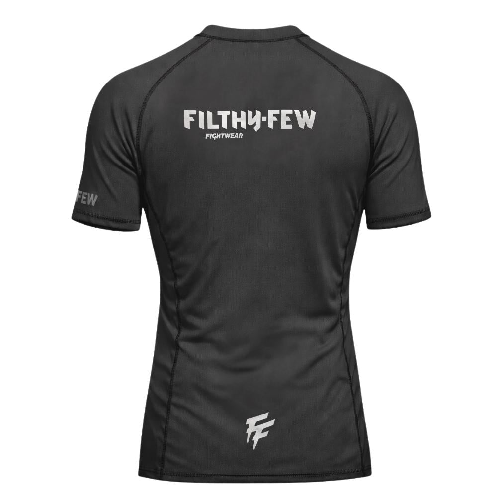 Filthy Few Titan Rash Guards - Short Sleeve - Grey-Filthy Few