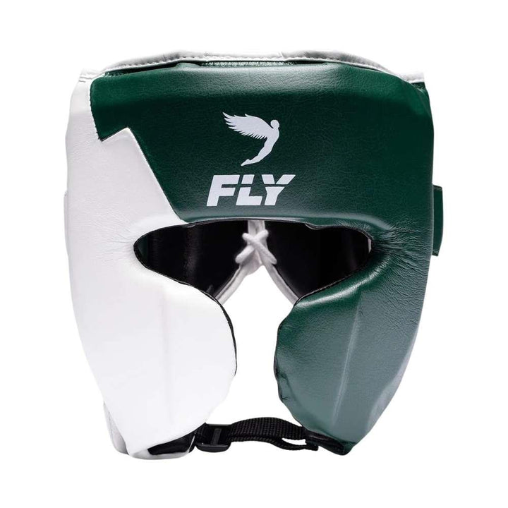 Fly Knight X Head Guard - Pine Green/White-Fly