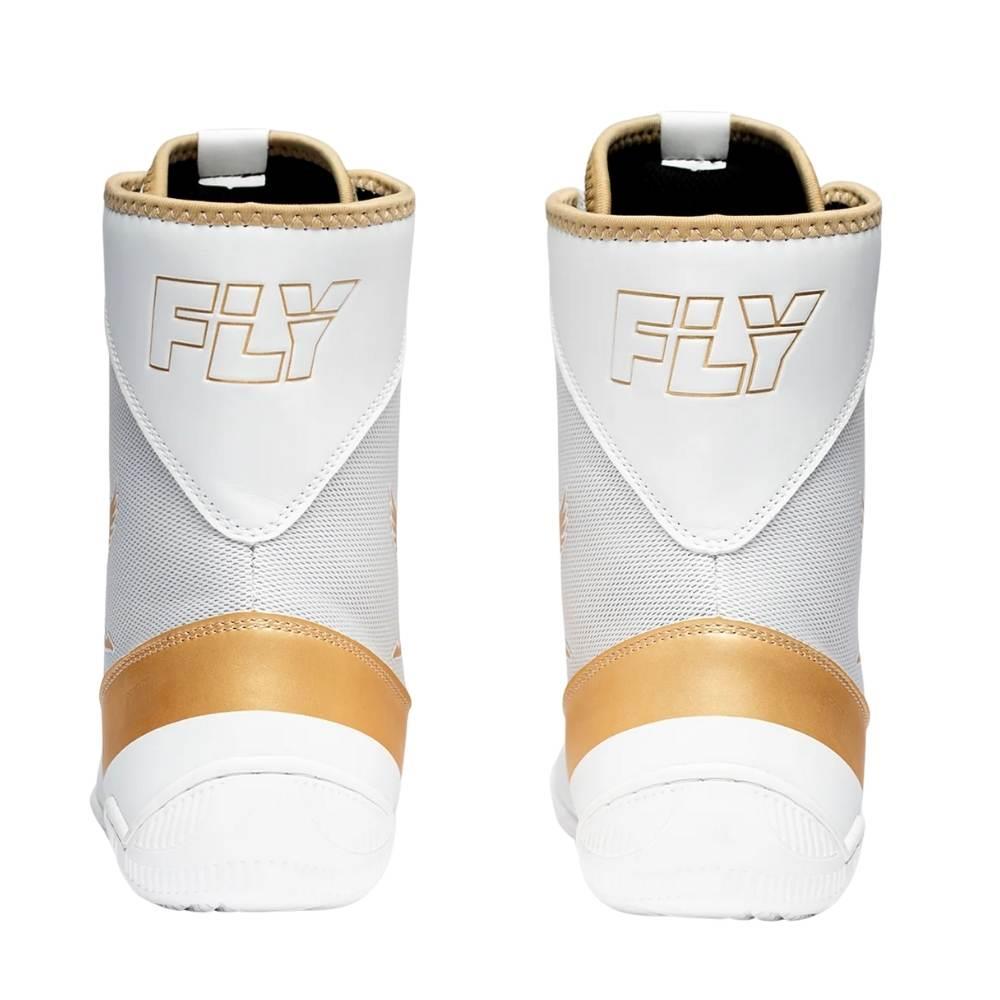 Fly Storm 2 Boxing Boots - White/Gold-Fly