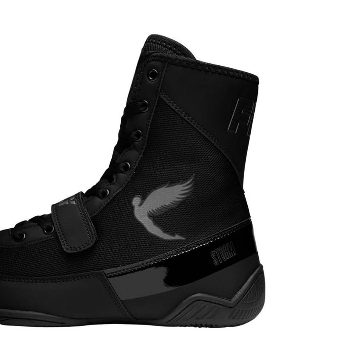 Fly Storm 2 Kids Boxing Boots - Black/Black-Fly