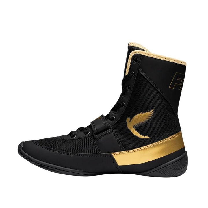 Fly Storm 2 Kids Boxing Boots - Black/Gold-Fly