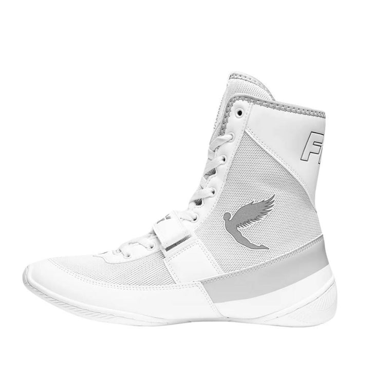 Fly Storm 2 Kids Boxing Boots - White/Grey-Fly