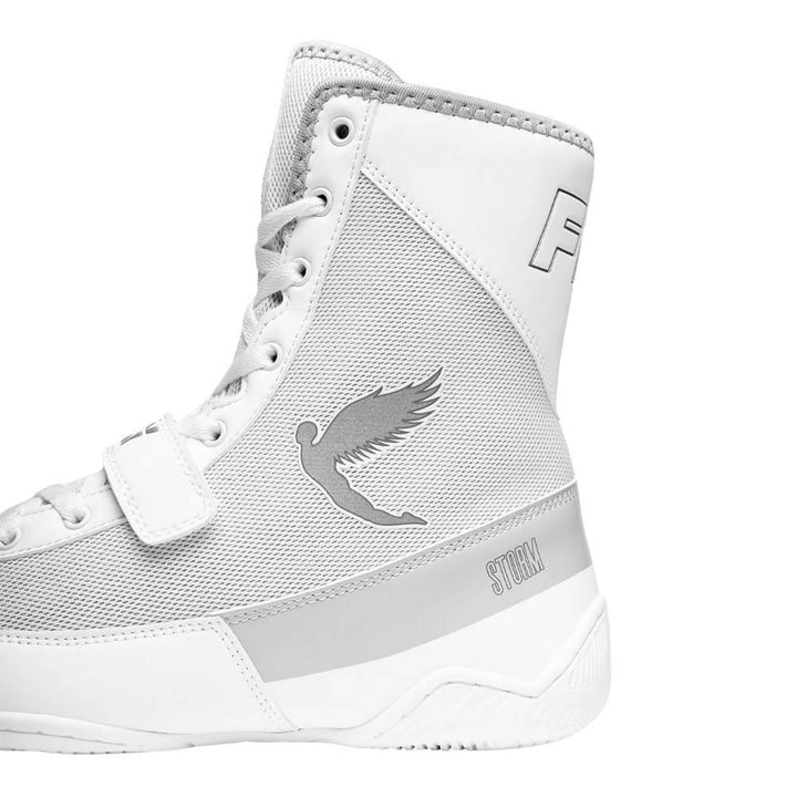 Fly Storm 2 Kids Boxing Boots - White/Grey-Fly