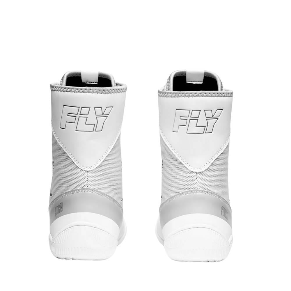 Fly Storm 2 Kids Boxing Boots - White/Grey-Fly