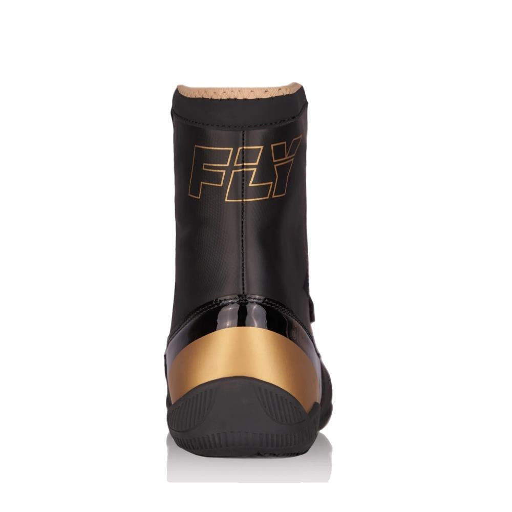 Fly Storm Boxing Boots - Black/Gold-FEUK
