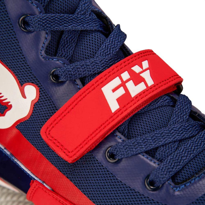 Fly Storm Boxing Boots - Blue/Red/White-FEUK