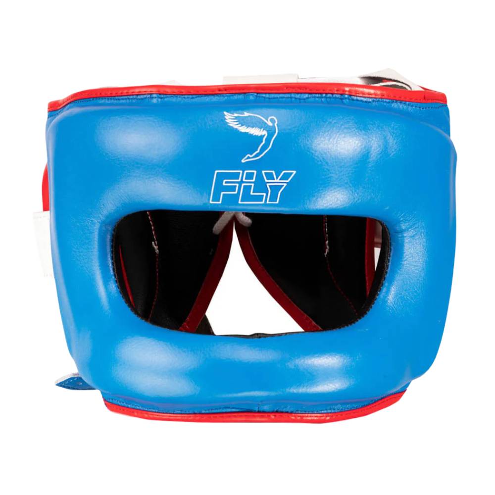 Fly Superbar X Head Guard - Blue/White/Red-Fly