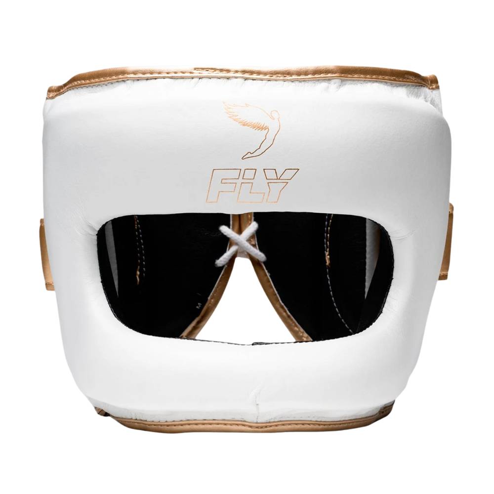 Fly Superbar X Head Guard - White/Grey/Gold-Fly