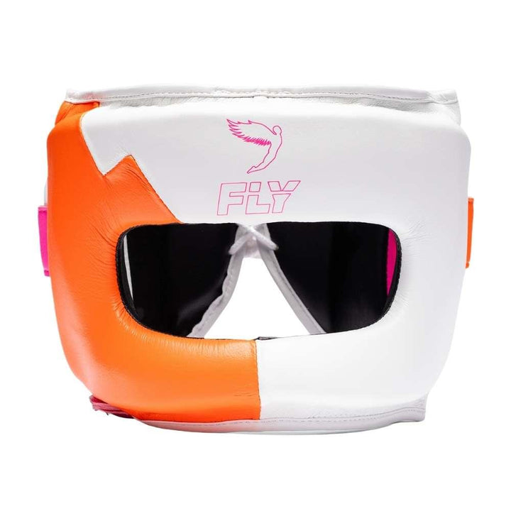 Fly Superbar X Head Guard - White/Pink/Orange-Fly