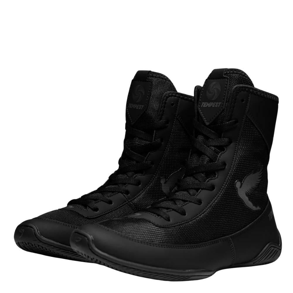 Fly Tempest Boxing Boots - Black/Black-Fly