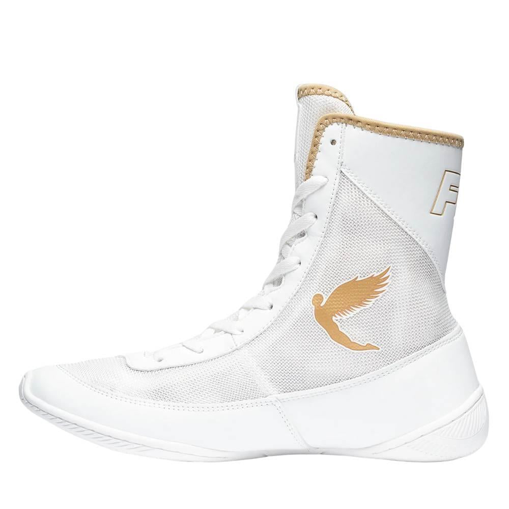 Fly Tempest Boxing Boots - White/Gold-Fly