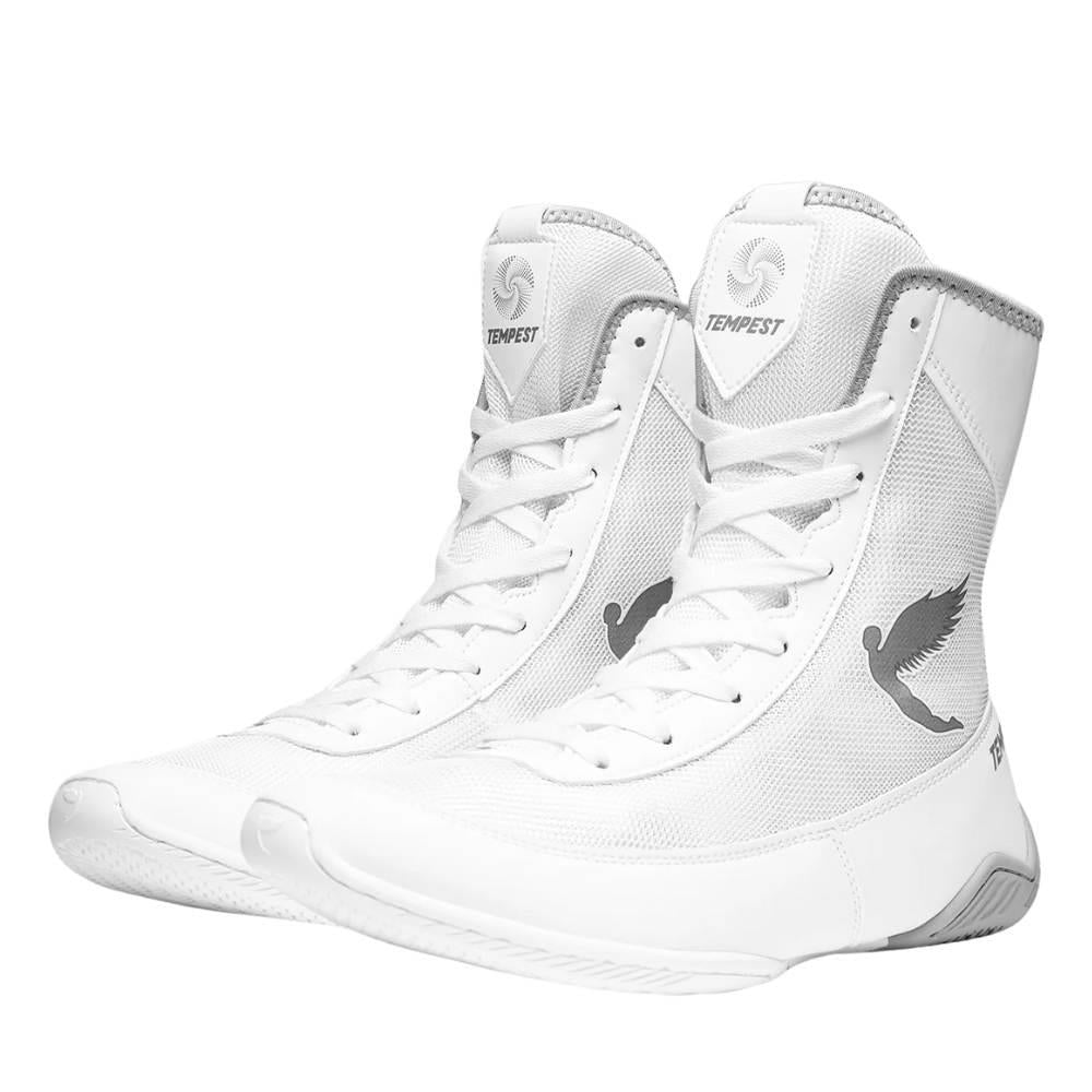 Fly Tempest Boxing Boots - White/Grey-Fly