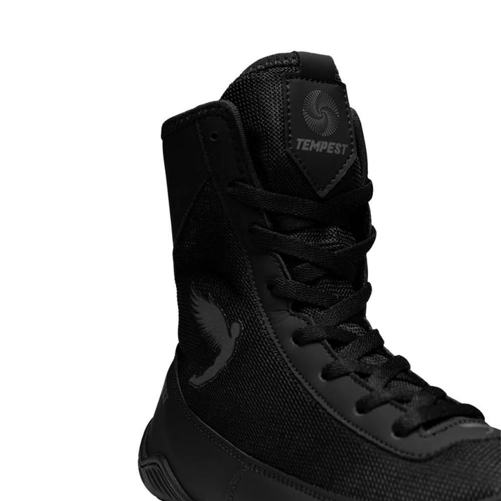 Fly Tempest Kids Boxing Boots - Black/Black-Fly