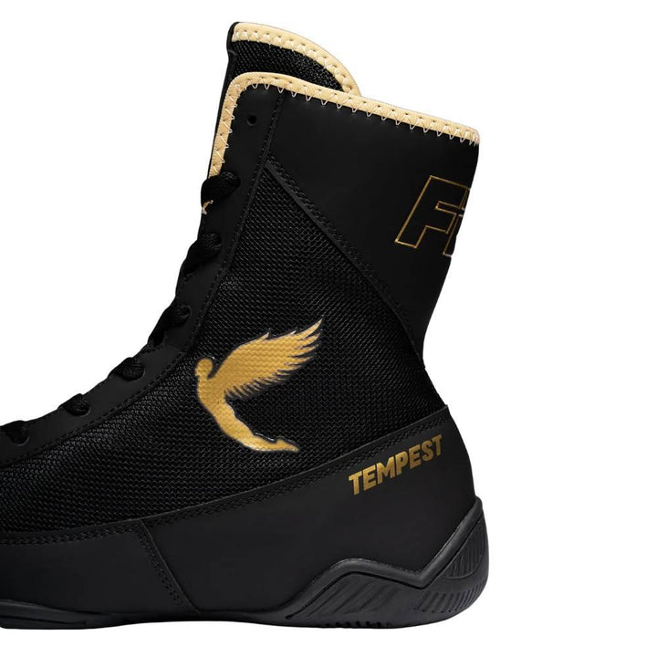 Fly Tempest Kids Boxing Boots - Black/Gold-Fly