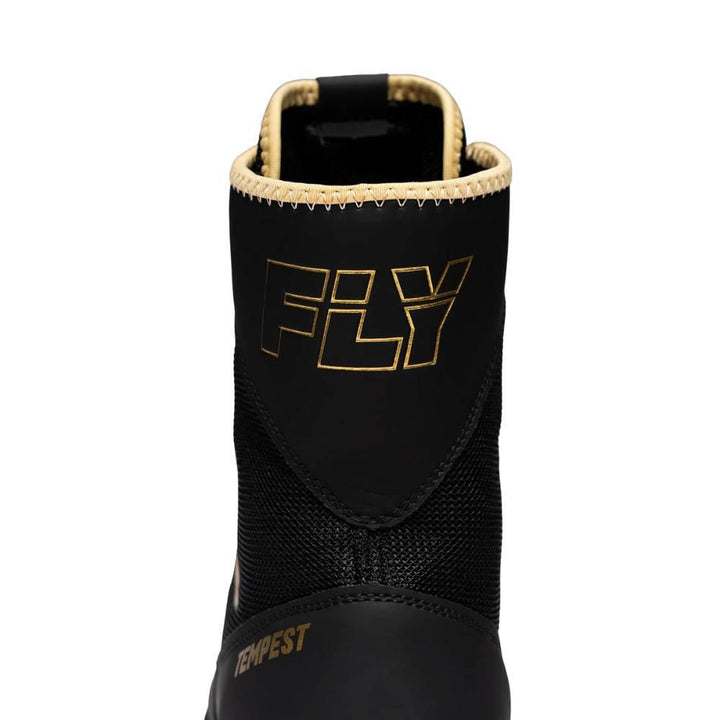 Fly Tempest Kids Boxing Boots - Black/Gold-Fly