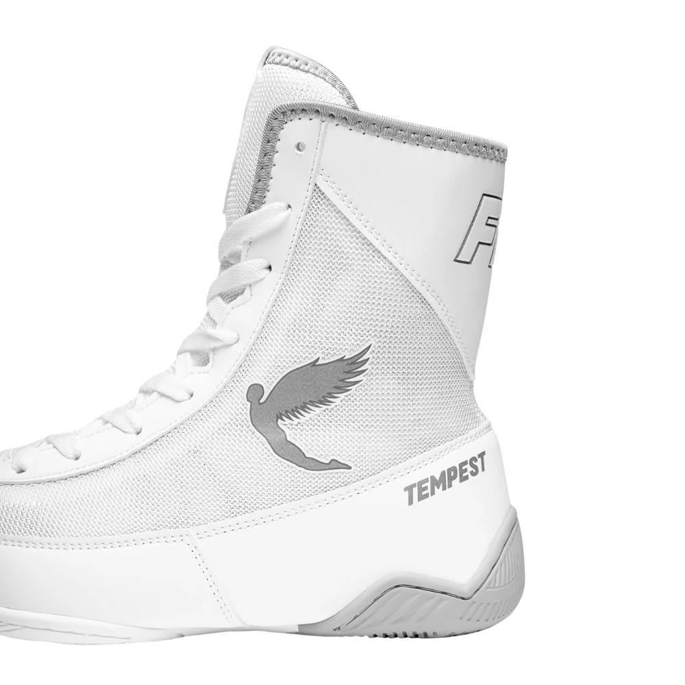 Fly Tempest Kids Boxing Boots - White/Grey-Fly