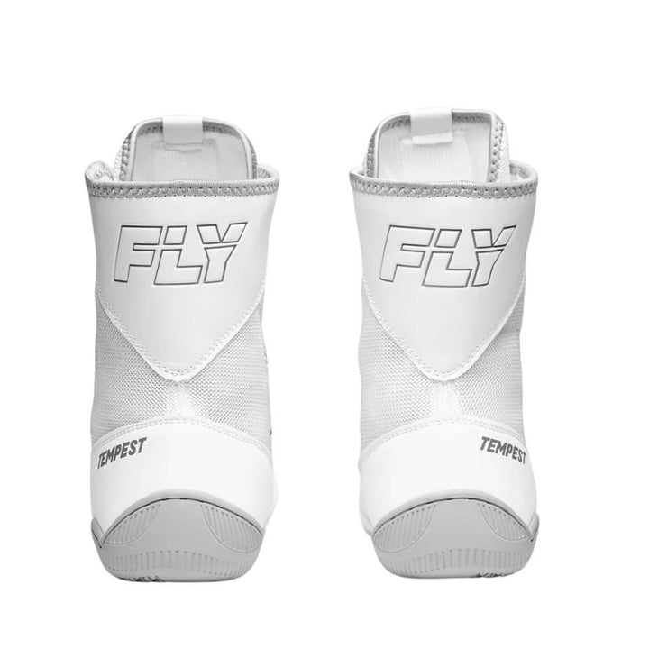 Fly Tempest Kids Boxing Boots - White/Grey-Fly