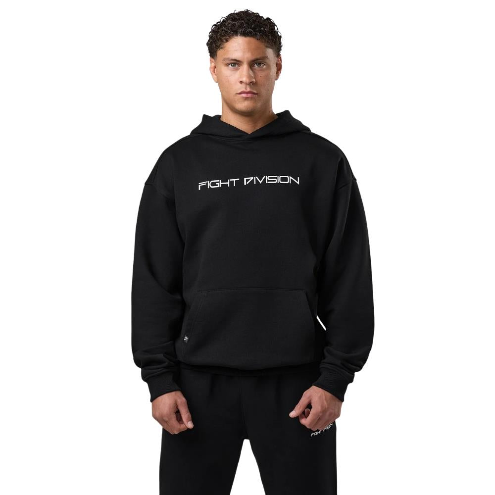 Gym King Fight Division Essential Hoodie - Black-Fight Equipment UK