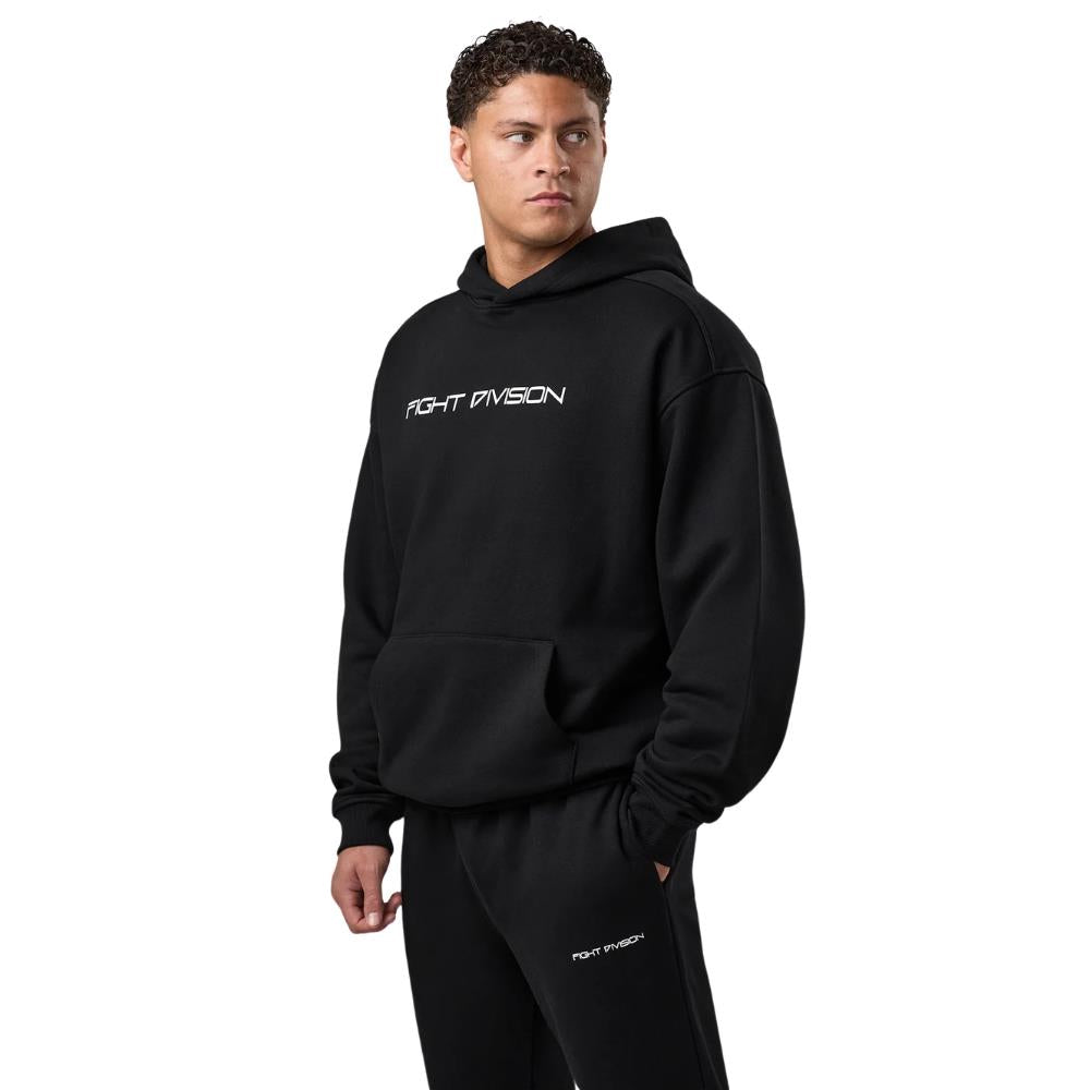 Gym King Fight Division Essential Hoodie - Black-Fight Equipment UK