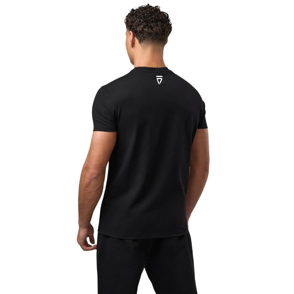 Gym King Fight Division Essential Tee - Black-Fight Equipment UK