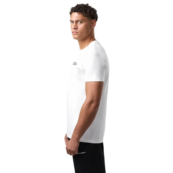 Gym King Fight Division Essential Tee - White-Fight Equipment UK