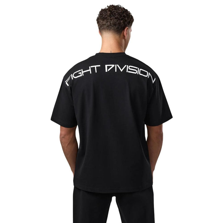 Gym King Fight Division Large Arch Tee - Black-Fight Equipment UK
