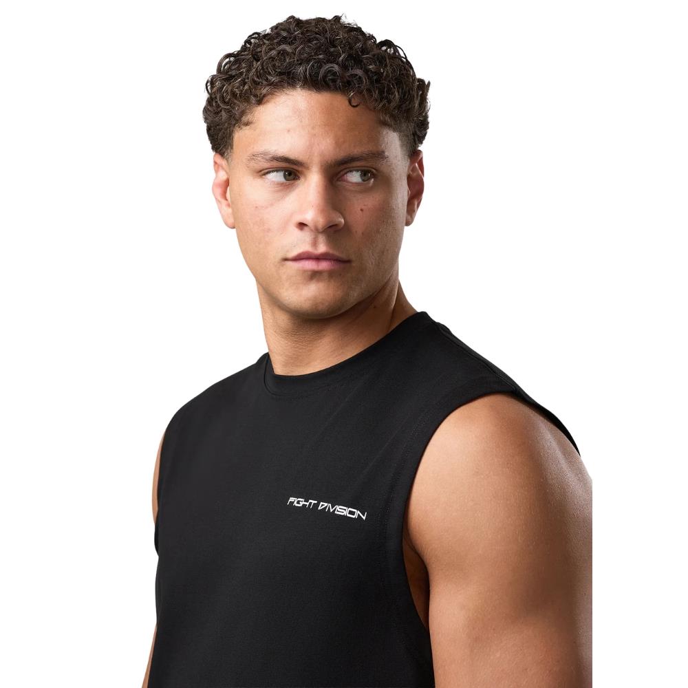 Gym King Fight Division Mindset Tank - Black-Fight Equipment UK