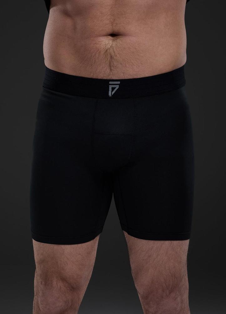 Gym King Fight Division Combat Compression Shorts - Black-Gym King