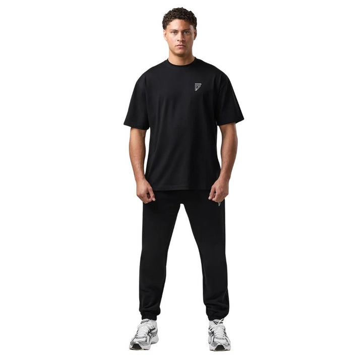 Gym King Fight Division Outline Tee - Black-Gym King