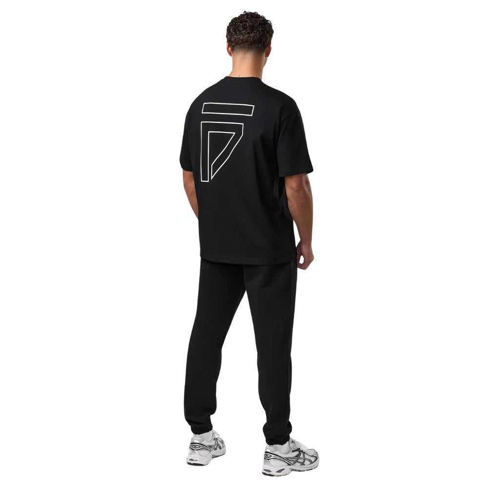 Gym King Fight Division Outline Tee - Black-Gym King