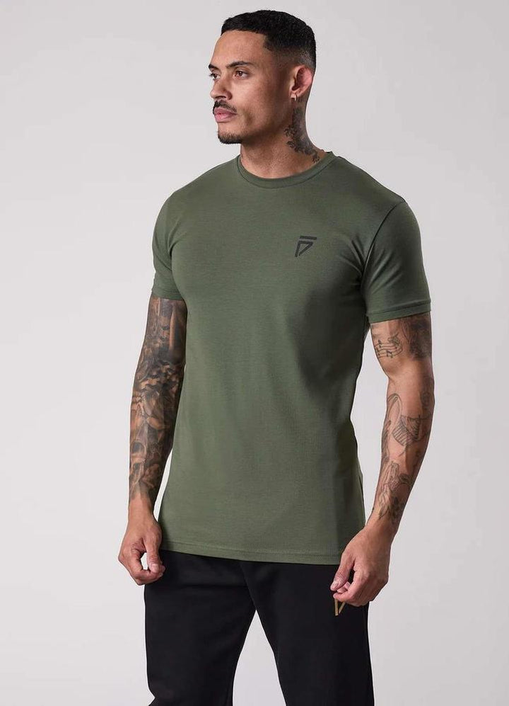 Gym King Fight Division Tee - Deep Olive-Gym King