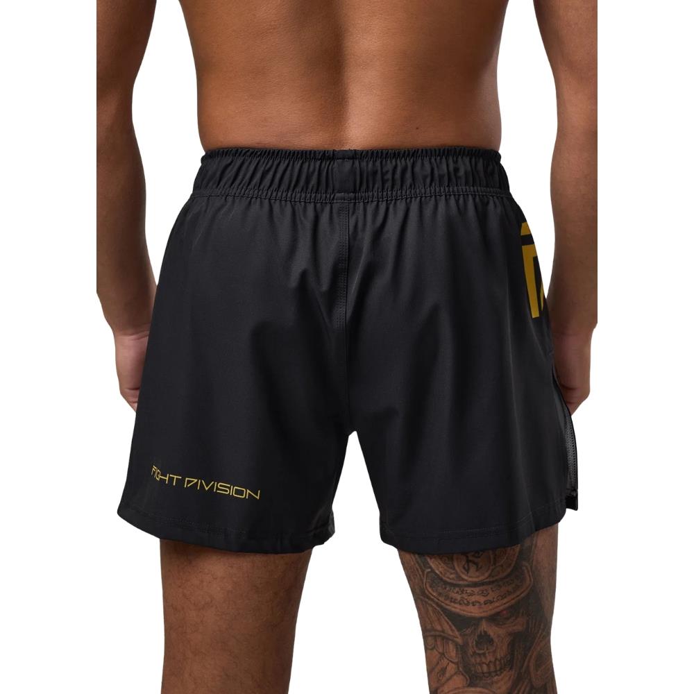 Gym King Sovereign MMA Hybrid Shorts - Black/Gold-Fight Equipment UK