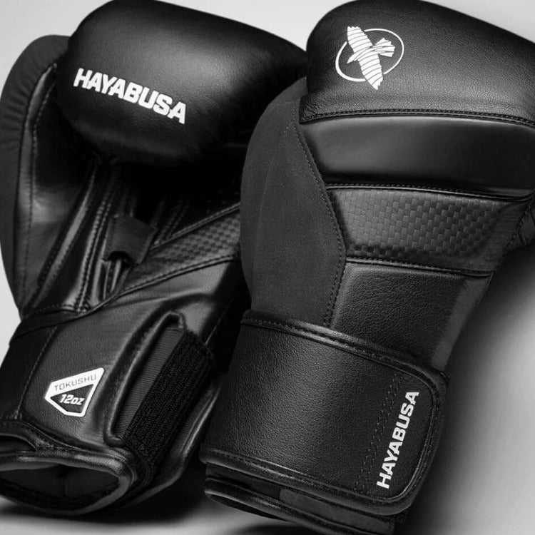 Hayabusa T3 Boxing Gloves - Black/Black-FEUK