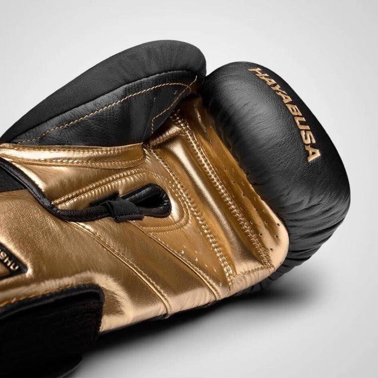 Hayabusa T3 Boxing Gloves - Black/Gold-FEUK