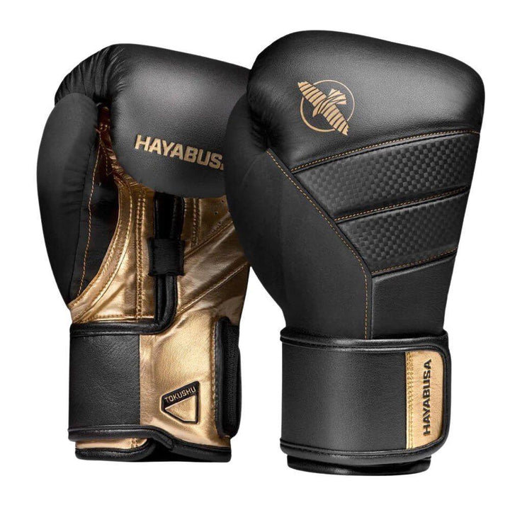 Hayabusa T3 Boxing Gloves - Black/Gold