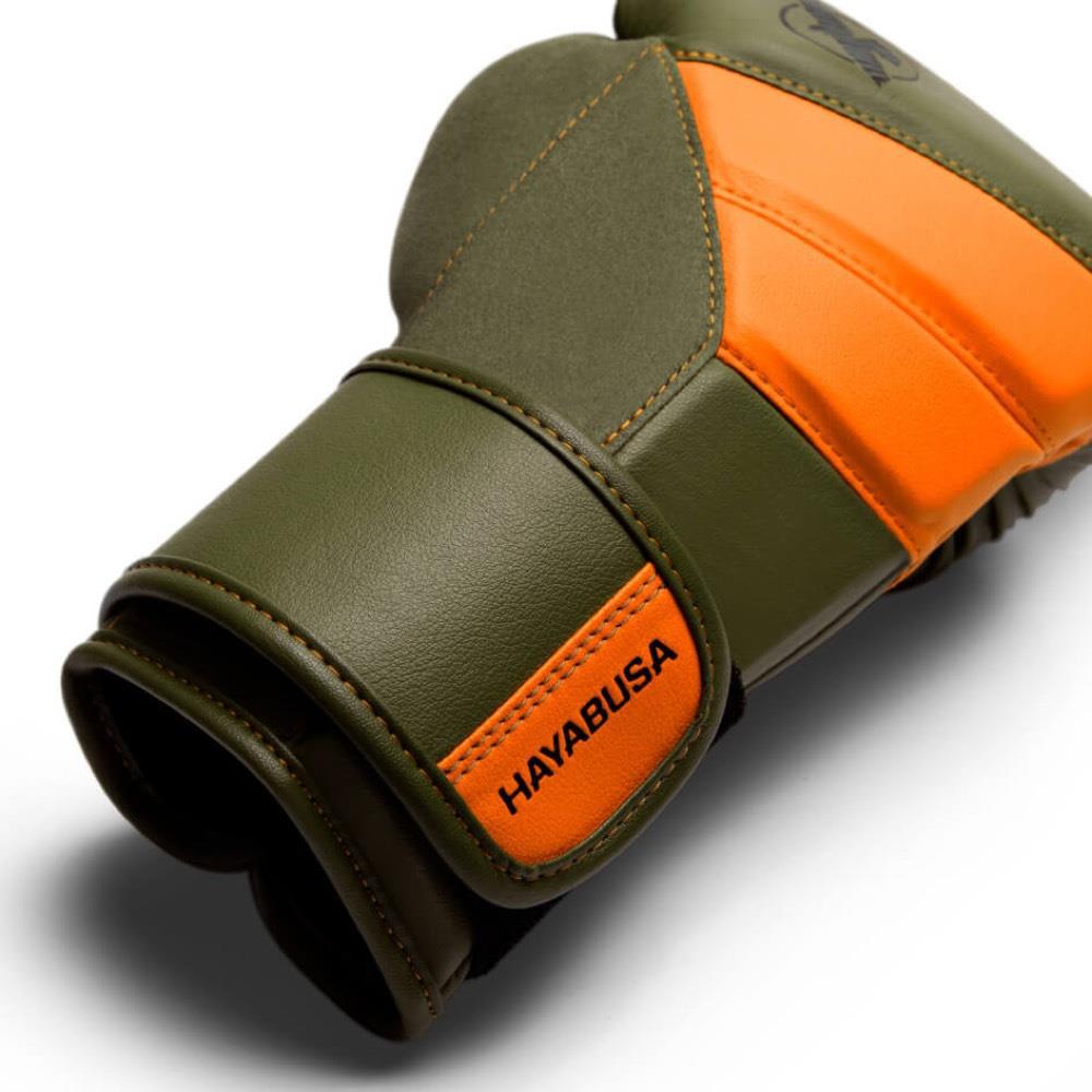 Hayabusa T3 Boxing Gloves - Green/Orange-FEUK