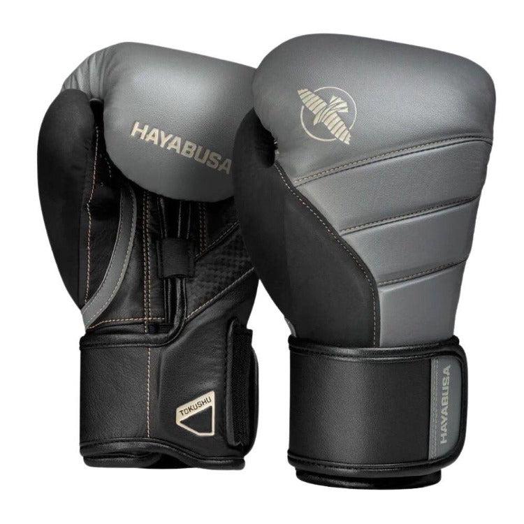 Hayabusa T3 Boxing Gloves - Grey/Black-Hayabusa