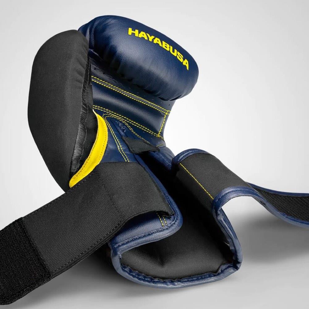 Hayabusa T3 Boxing Gloves - Navy Blue/Yellow-FEUK