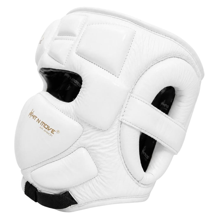 Hit N Move Air Armour Head Guard - White-Hit N Move