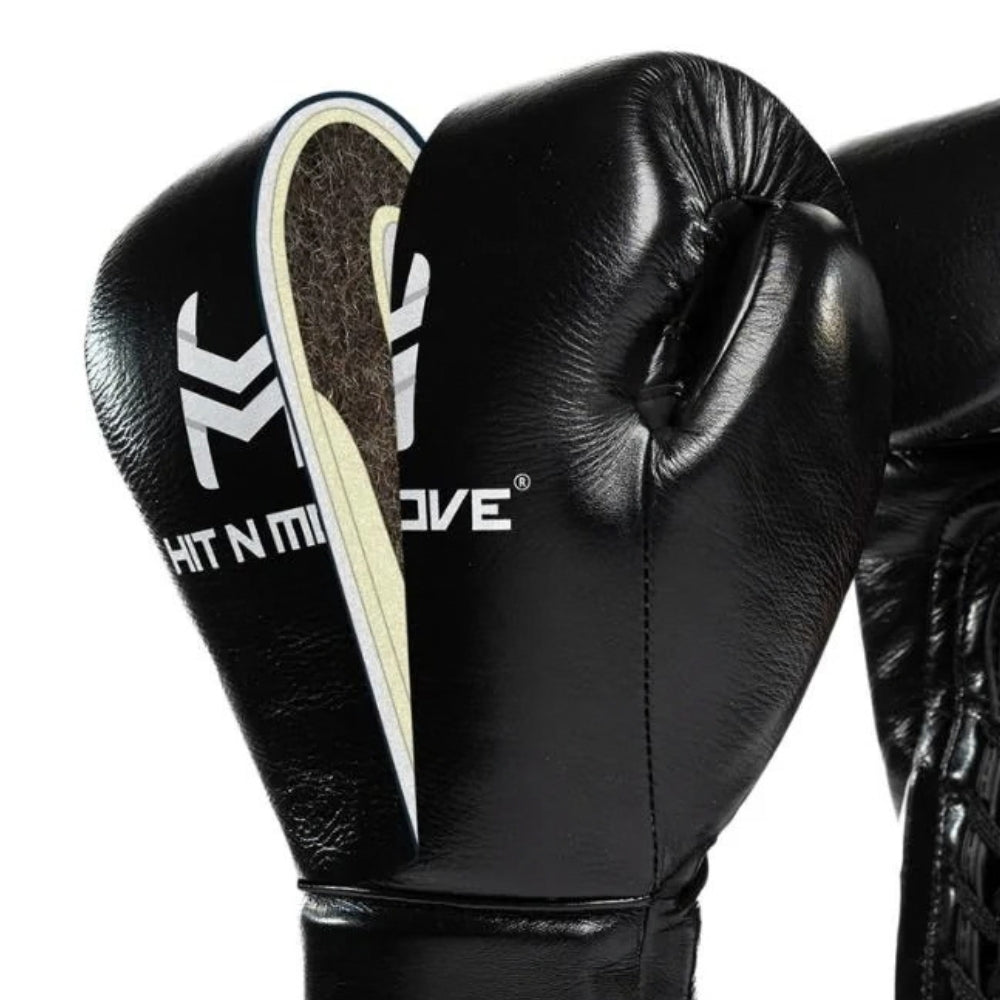 Hit N Move Horse Hair Boxing Glove - Black-Hit N Move