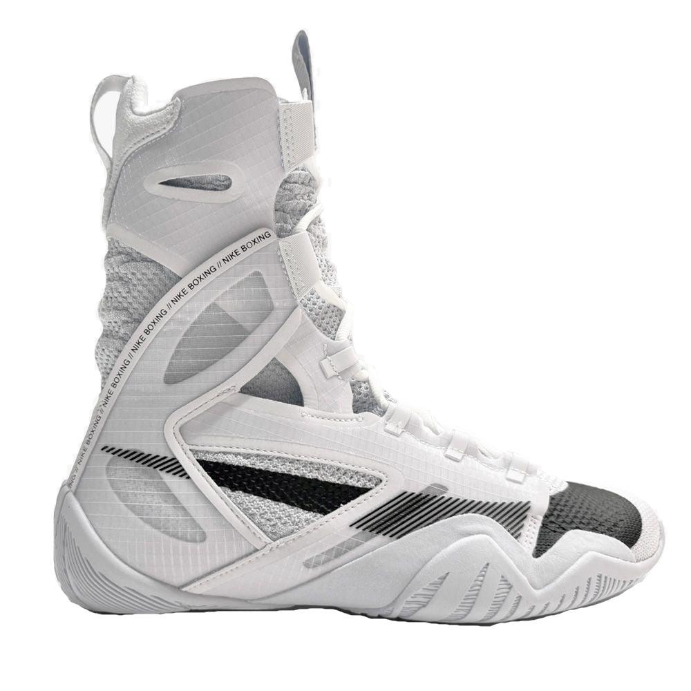 Nike Hyper KO 2 Boxing Boots - White/Black (Free Playerz Socks)-FEUK