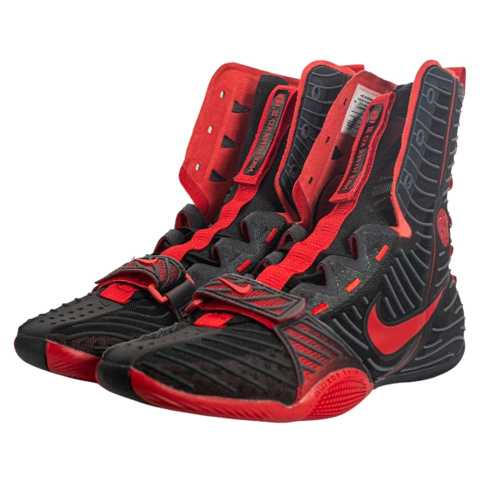 Nike Hyper KO 3 Boxing Boots - Black/Red- Free Socks-Nike