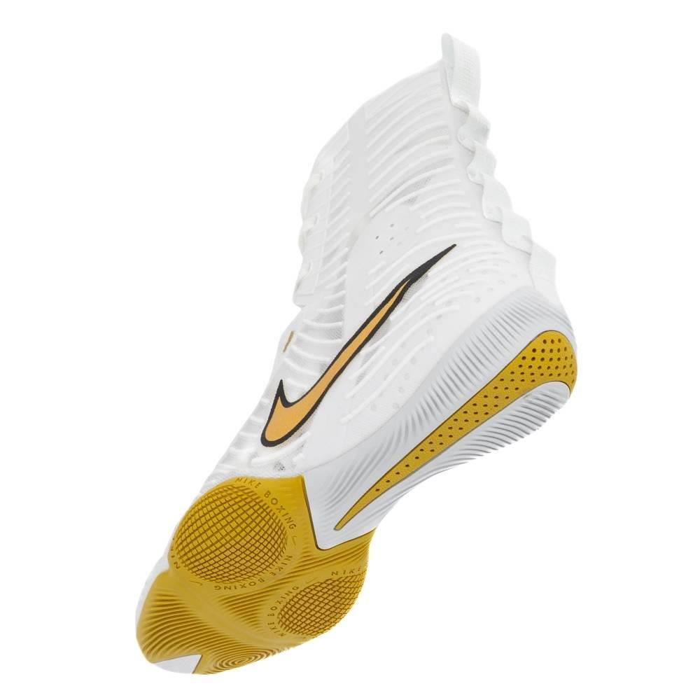 Nike Hyper KO 3 Boxing Boots - White/Gold-Nike